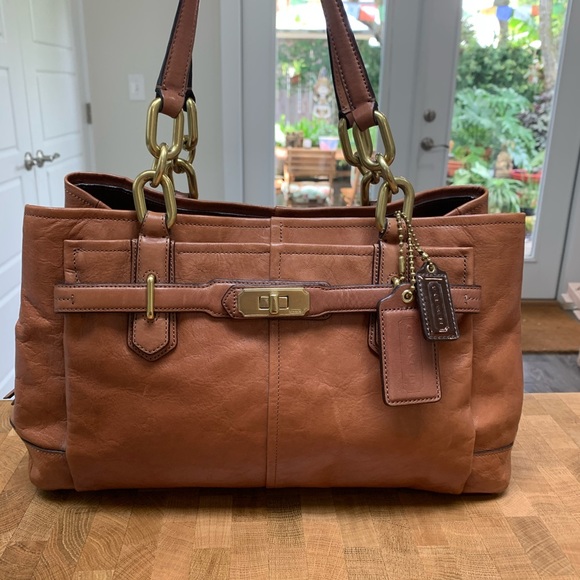 Coach Handbags - Coach AUTHENTIC Jayden Brown Leather Handbag